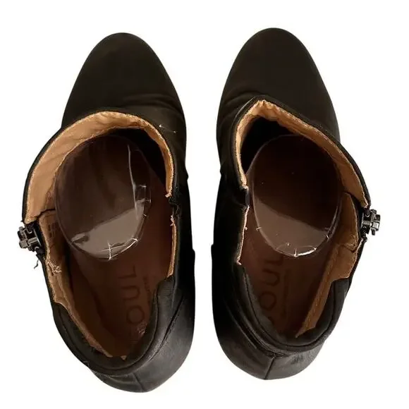 Soul Naturalizer Womens Size 10M Haley Black Wedge Boots Shoes Careerwear Witchy - Picture 12 of 16